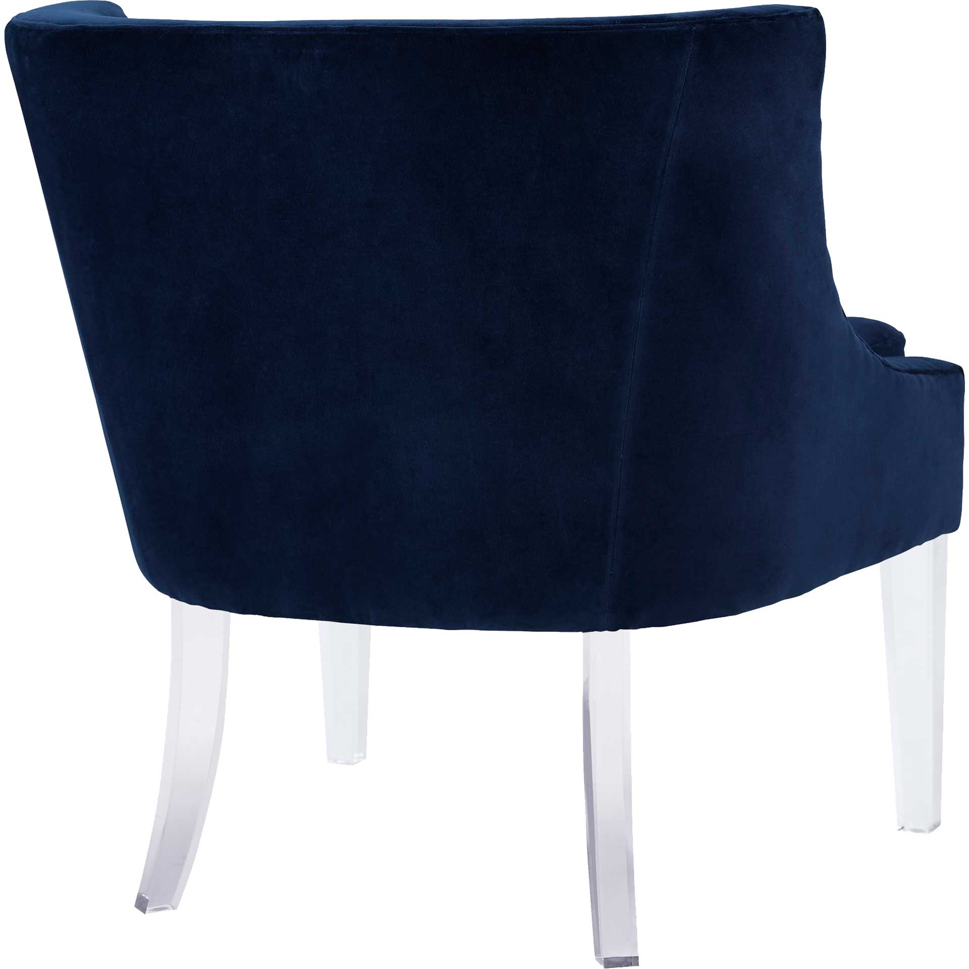 Myrtis Velvet Chair Blue - Image 3