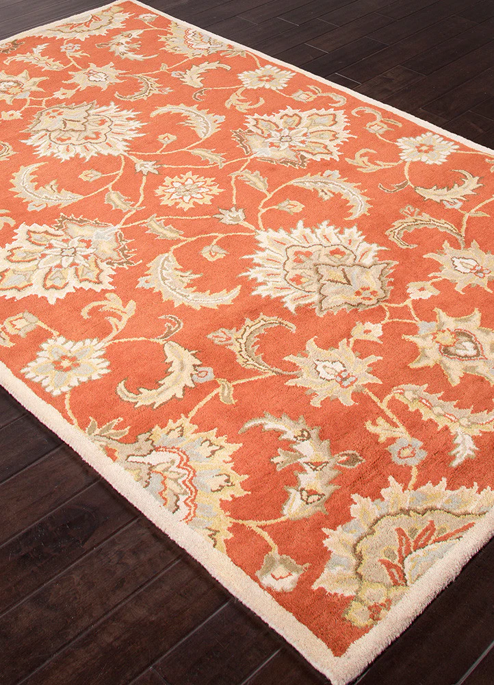Mythos Abers Orange Rust/Lead Gray Area Rug - Image 2