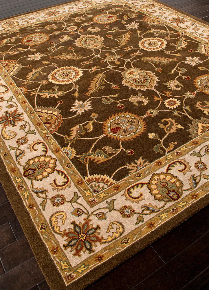 Mythos Maia Cocoa Brown/Dark Ivory Area Rug - Image 2