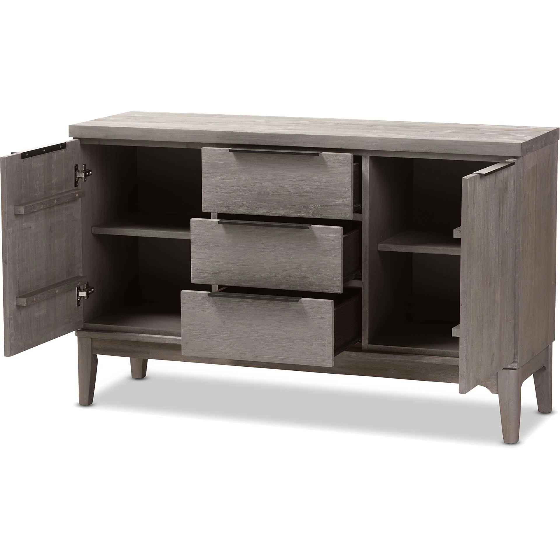 Naarah 3-Drawer Sideboard Platinum Gray - Image 4
