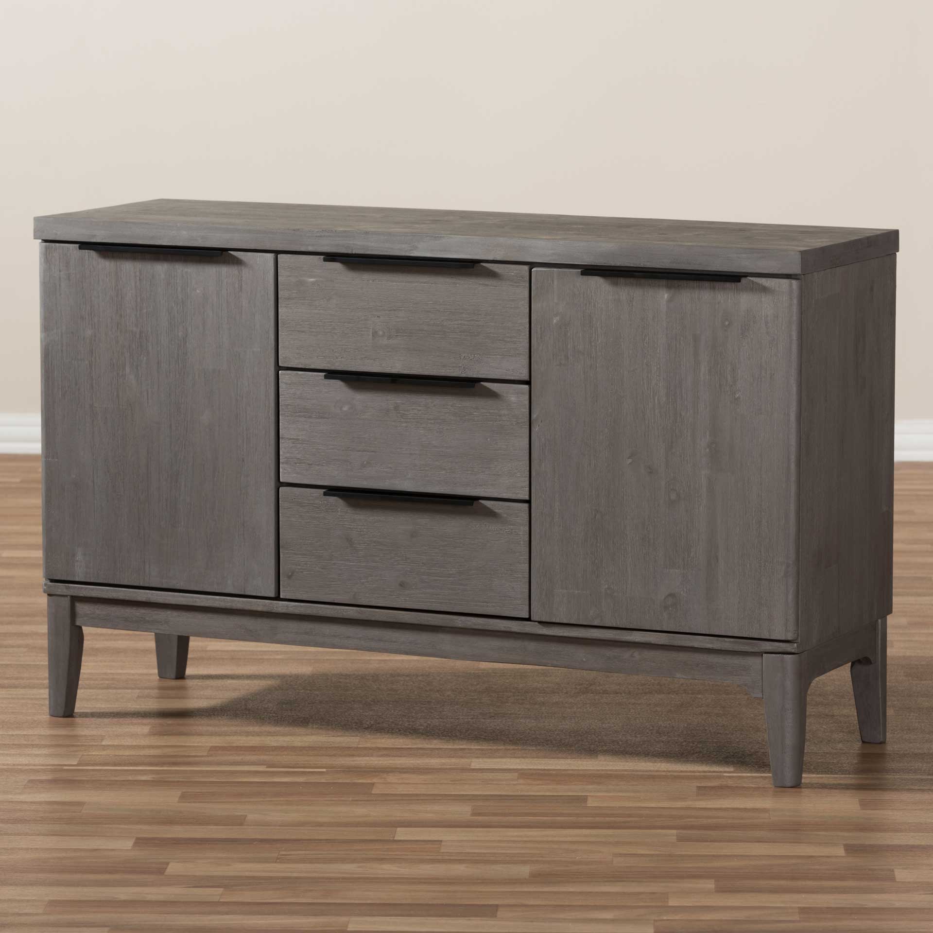 Naarah 3-Drawer Sideboard Platinum Gray - Image 9