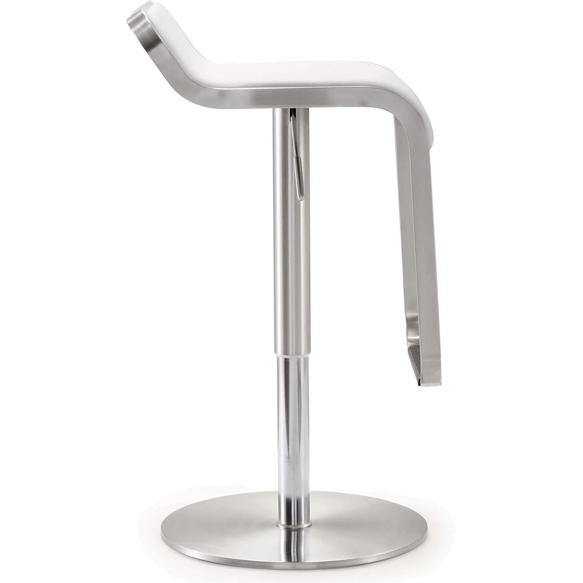 Nalani Stainless Steel Bar Stool White - Image 3