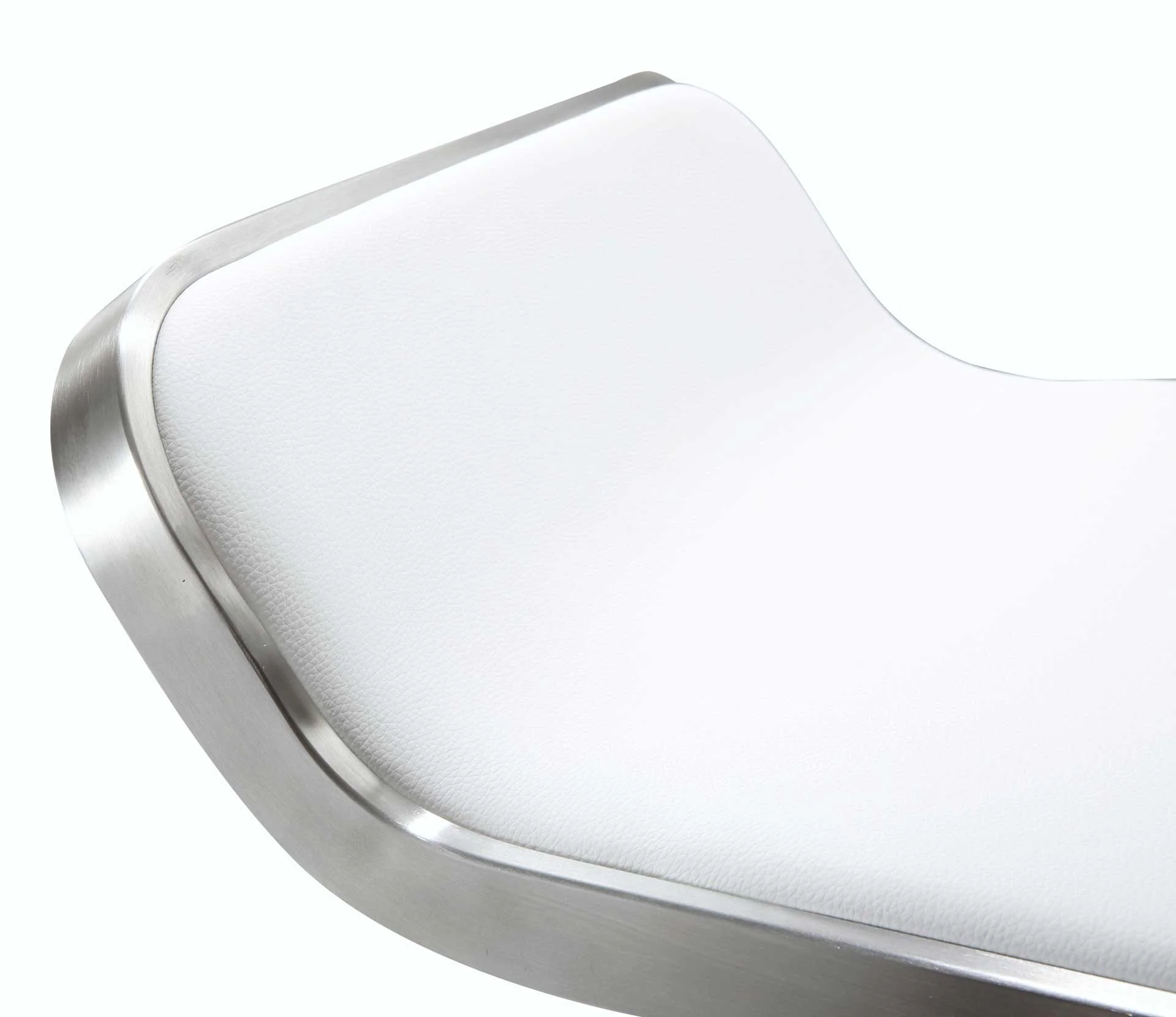 Nalani Stainless Steel Bar Stool White - Image 5