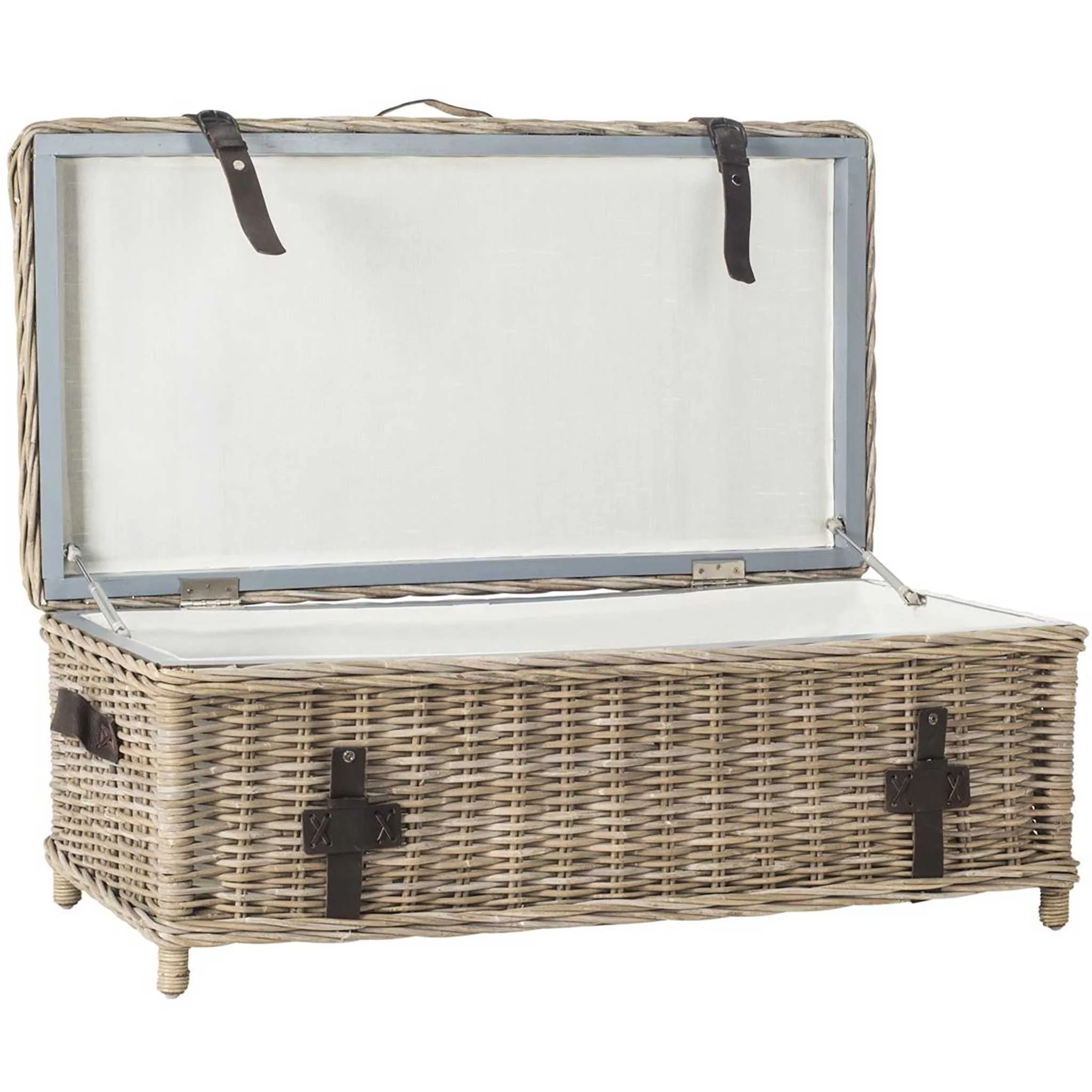 Naldo Rattan Coffee Table Trunk Gray - Image 3