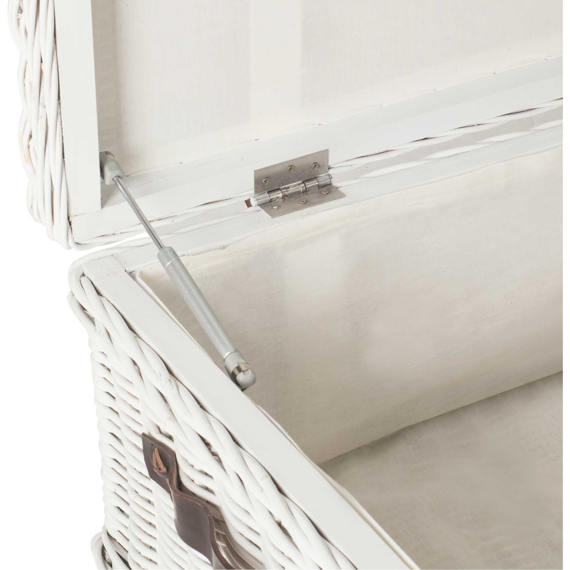 Naldo Rattan Coffee Table Trunk White - Image 3