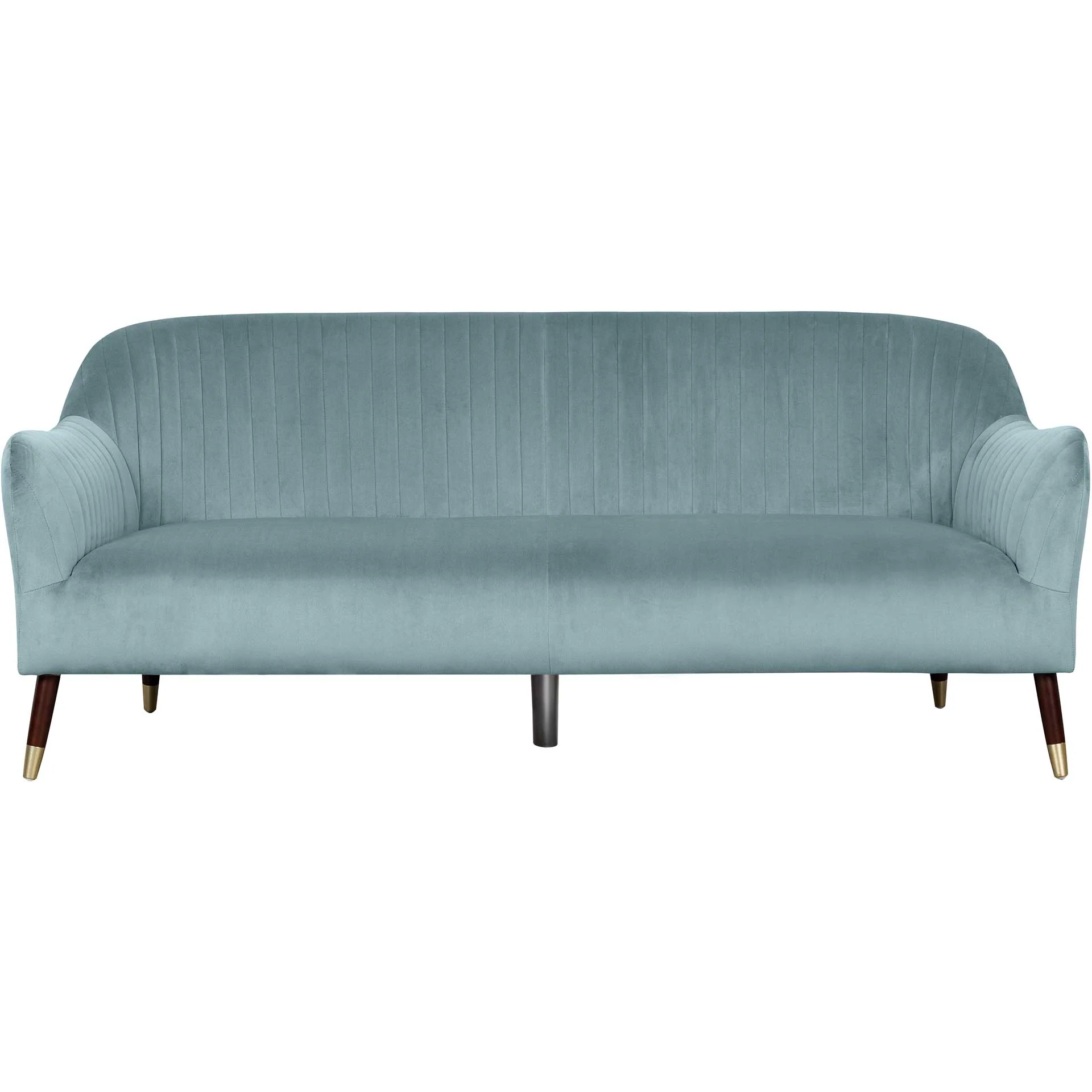Naldo Velvet Sofa Bluestone - Image 2