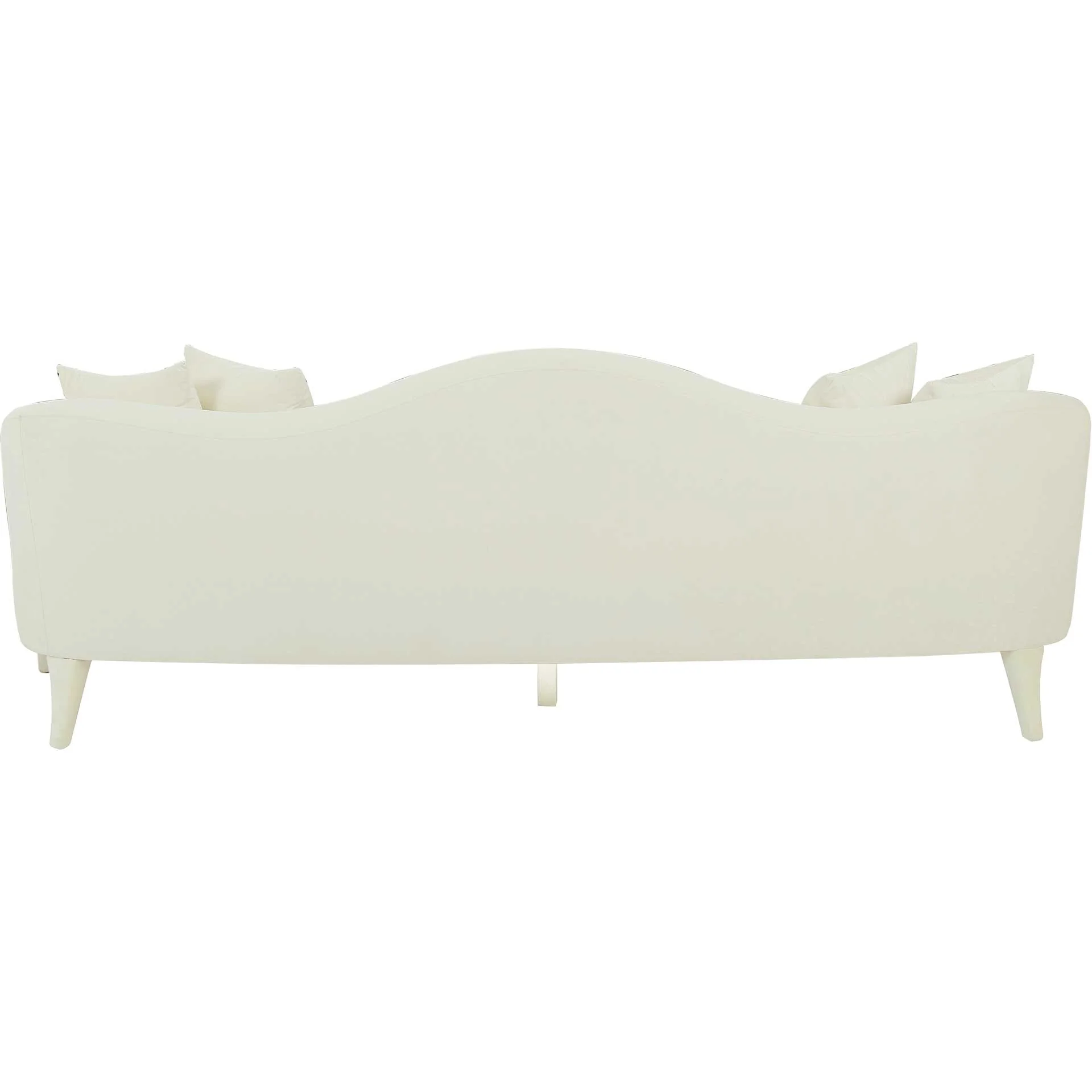 Nally Velvet Sofa Cream - Image 3