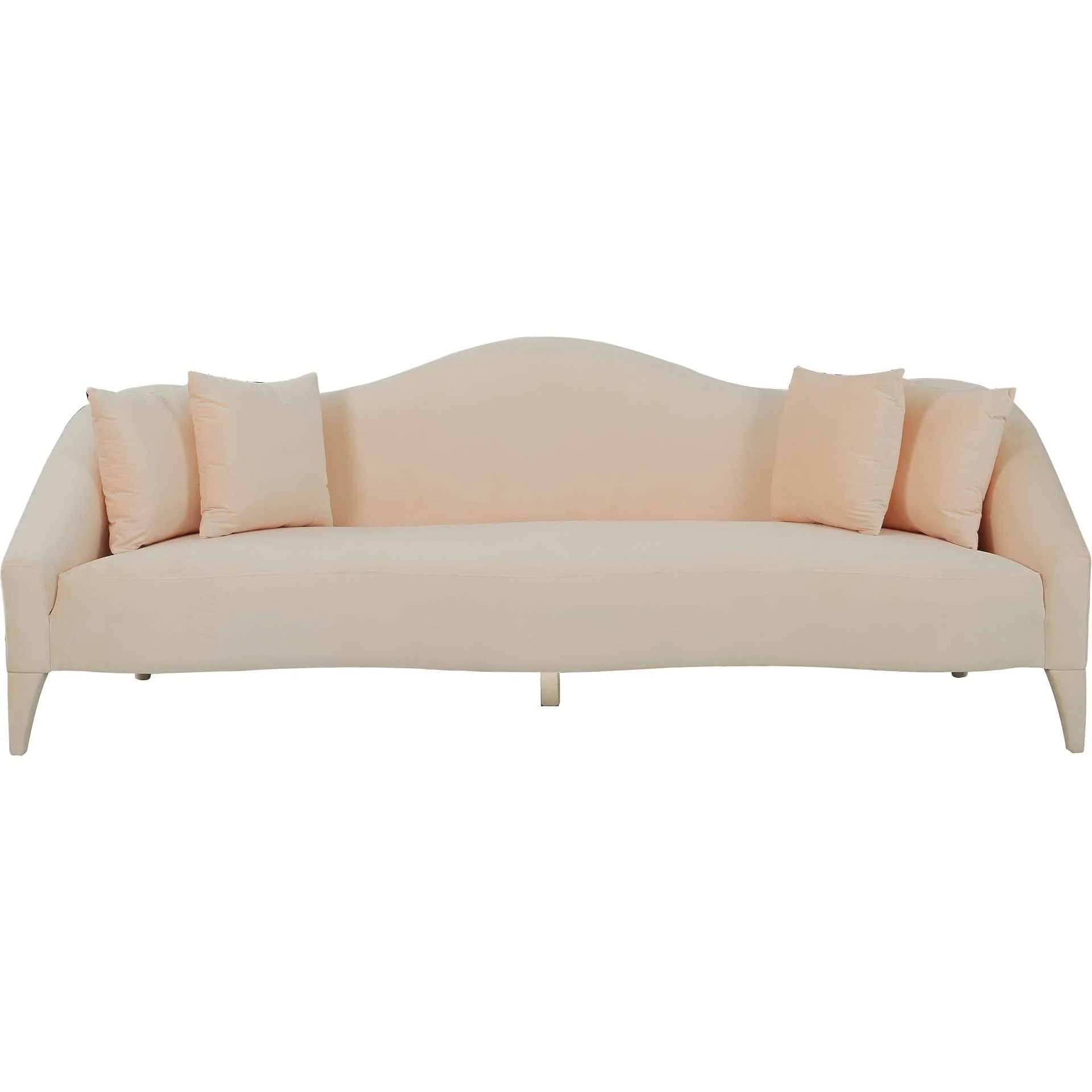 Nally Velvet Sofa Peach - Image 2