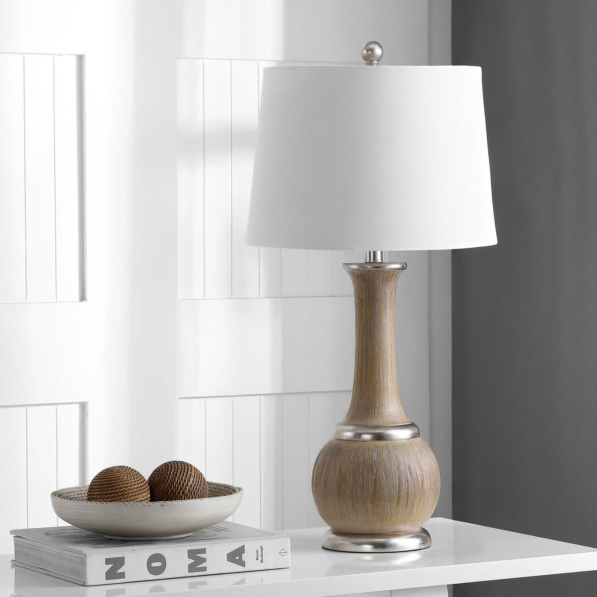 Naomi Table Lamp Gray/Silver Leaf - Image 3