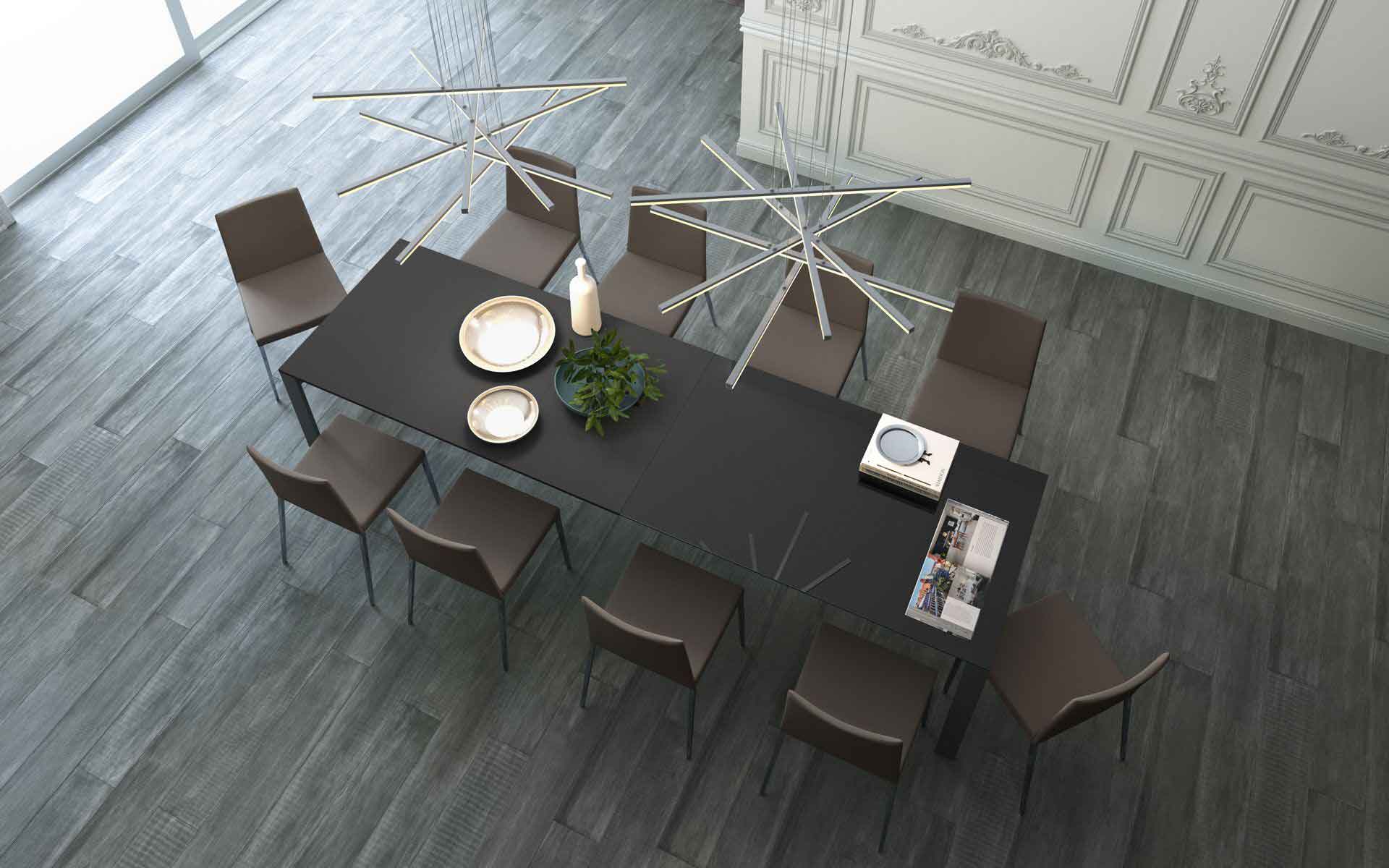 Napoli Dining Table Anthracite Glass/Anthracite - Image 8