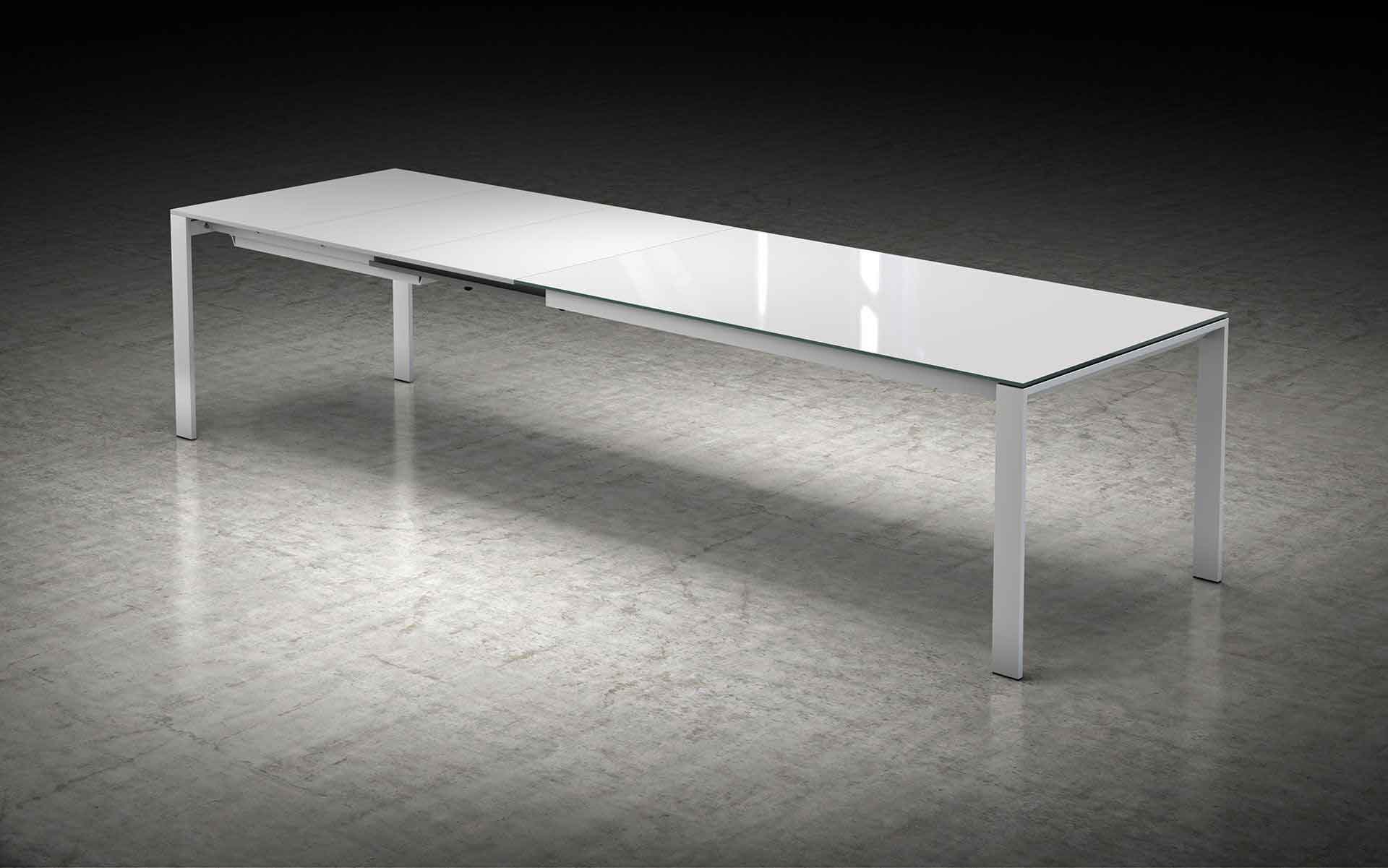 Napoli Dining Table White Glass/White - Image 10