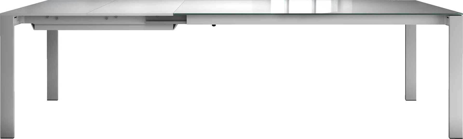 Napoli Dining Table White Glass/White - Image 3