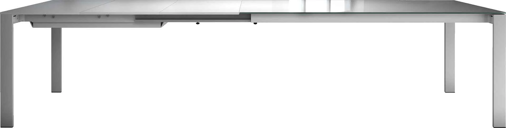 Napoli Dining Table White Glass/White - Image 4