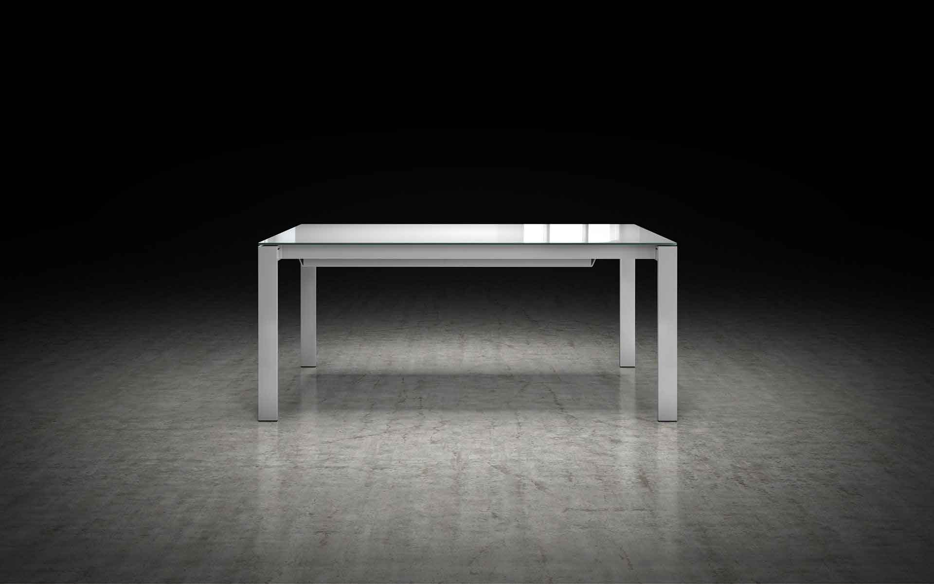 Napoli Dining Table White Glass/White - Image 7