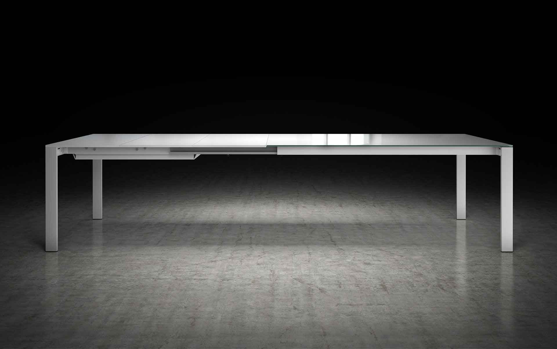 Napoli Dining Table White Glass/White - Image 8