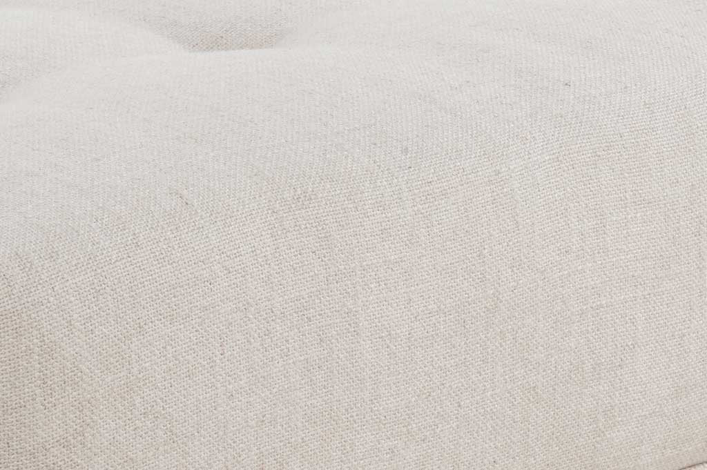 Narbonne Metallic Linen Ottoman Beige - Image 4