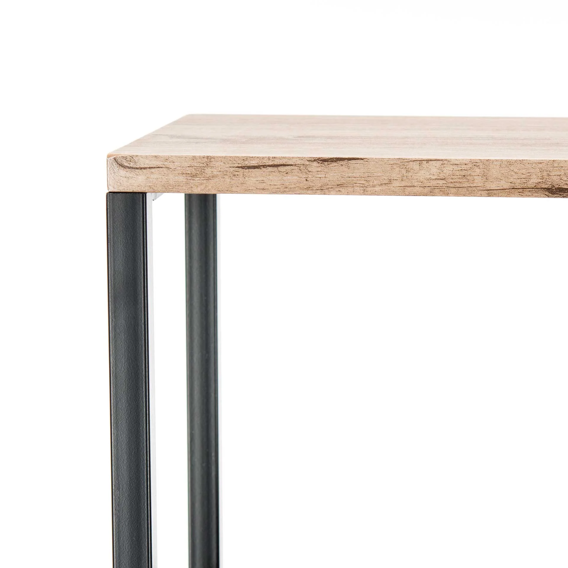 Natalia Retro Mid Century Wood Etagere Oak/Black - Image 6