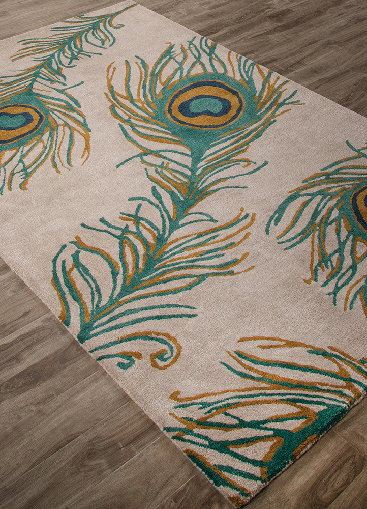 National Geographic Peacock Rainy Days/Deep Jungle Area Rug - Image 2