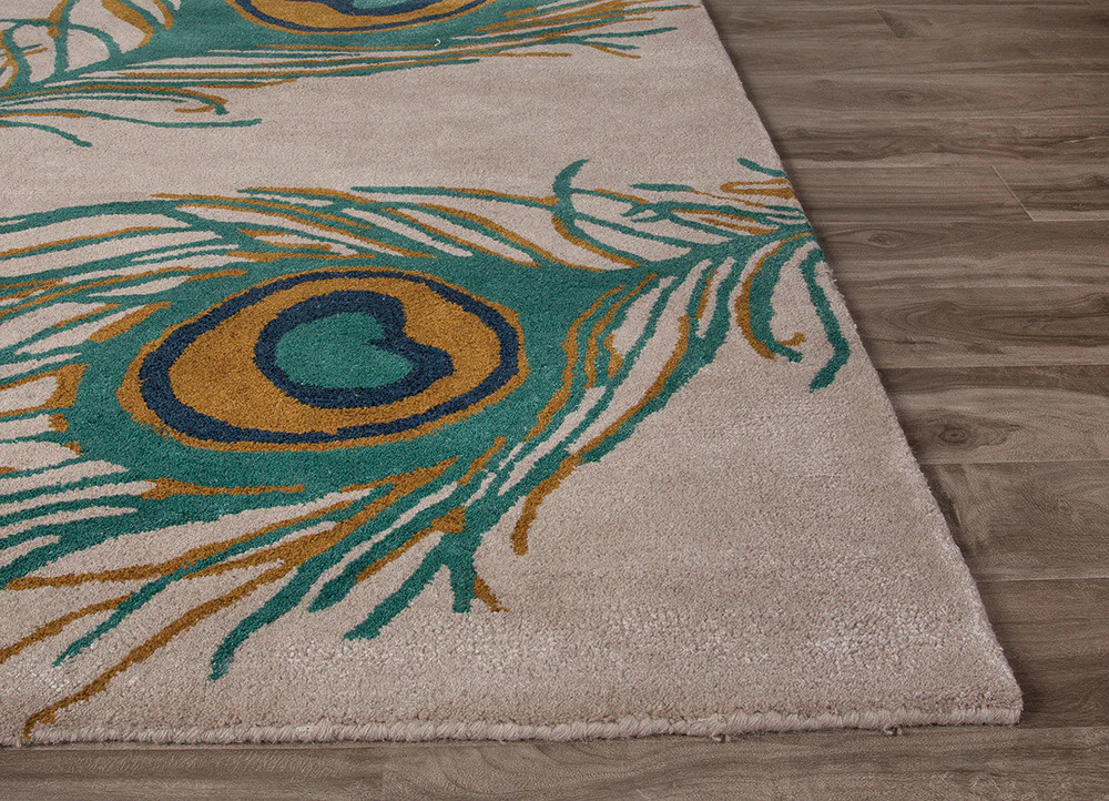 National Geographic Peacock Rainy Days/Deep Jungle Area Rug - Image 3