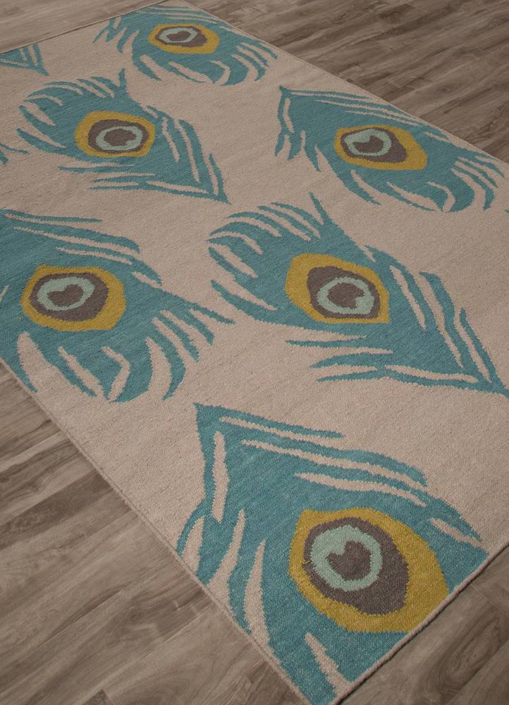 National Geographic Quill Feather Gray/Oil Blue Area Rug - Image 2