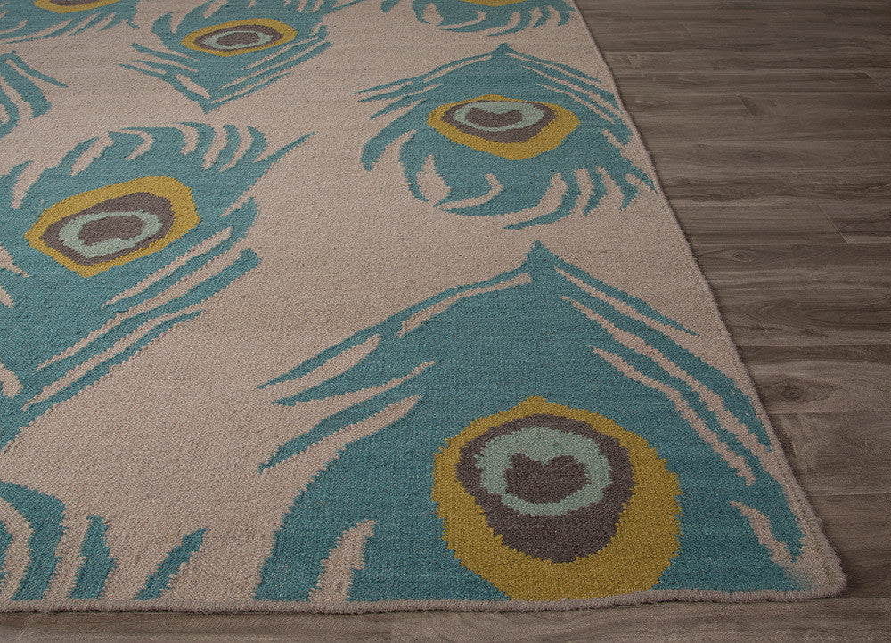 National Geographic Quill Feather Gray/Oil Blue Area Rug - Image 3