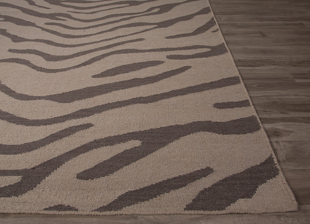 National Geographic Tiger Feather Gray/Walnut Area Rug - Image 3