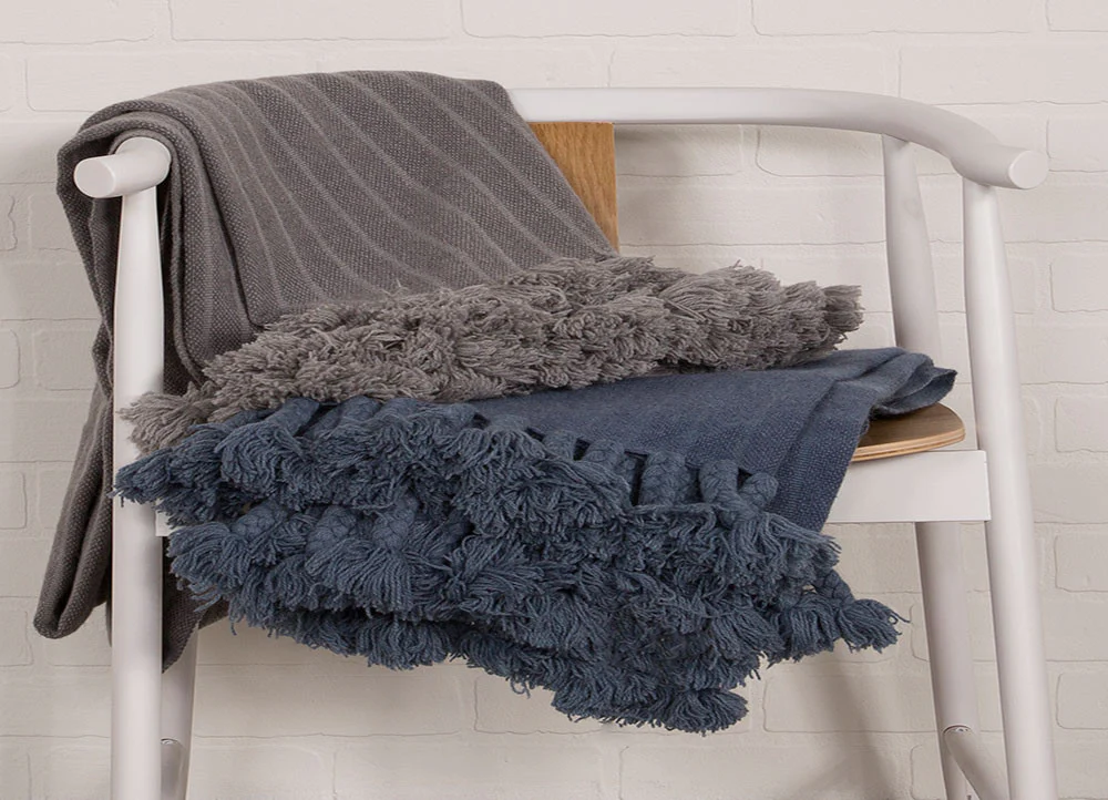 Native Frost Gray Throw - Image 3