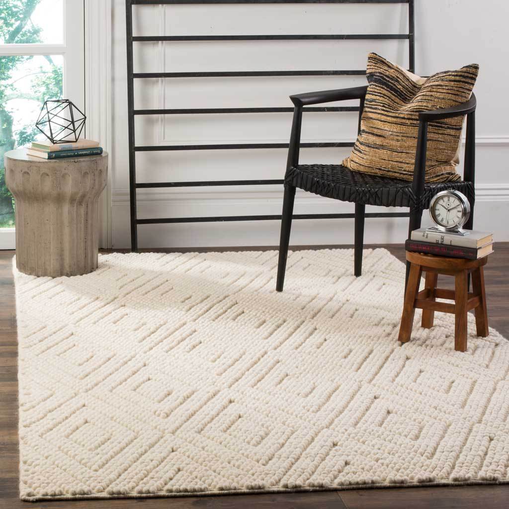 Natura Rhombus Ivory Area Rug - Image 6
