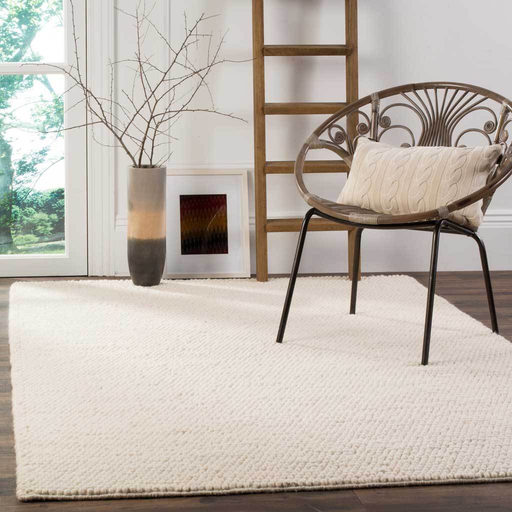 Natura Solid Ivory Area Rug - Image 7