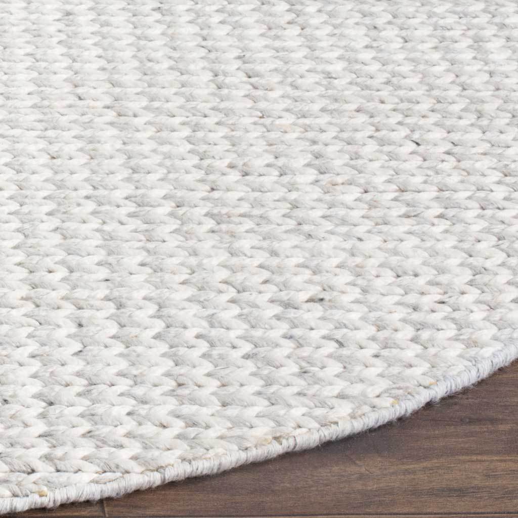 Natura Texture Ivory/Silver Round Rug - Image 2