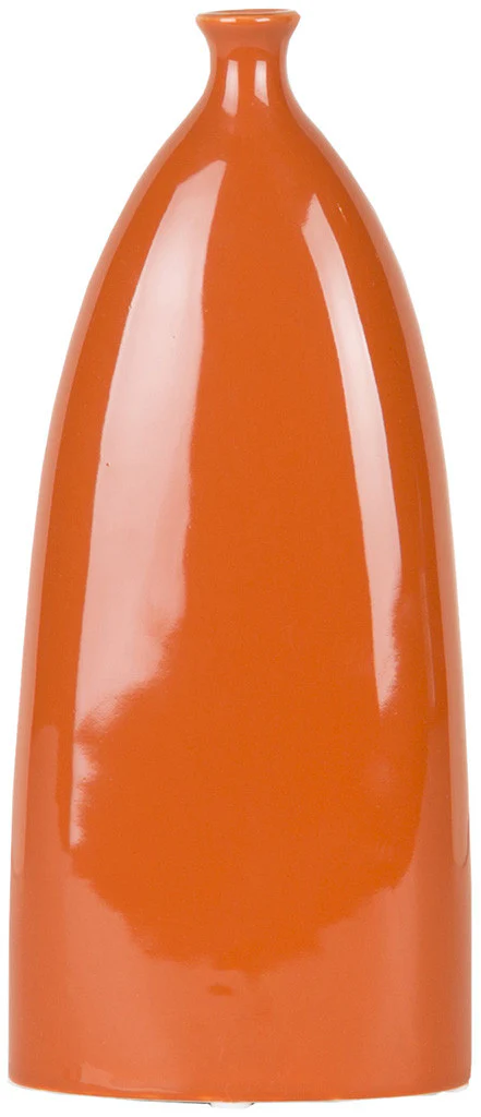 Natural Ceramic Table Vase Burnt Orange - Image 2