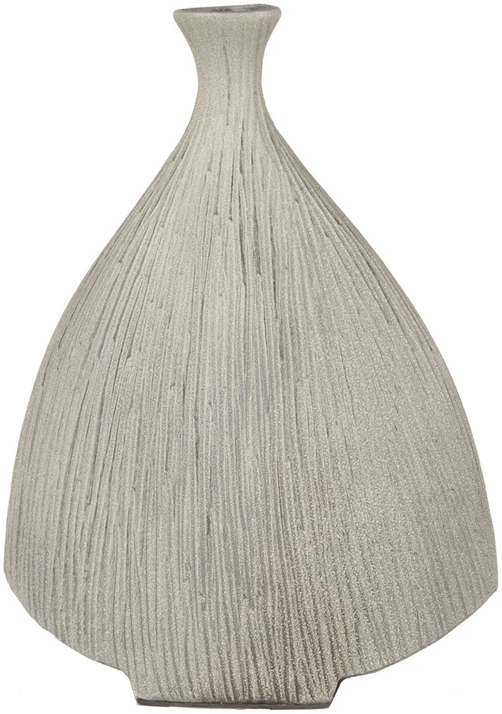 Natural Ceramic Vase Taupe - Image 2