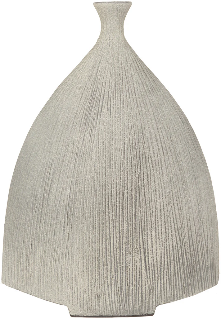 Natural Ceramic Vase Taupe - Image 3