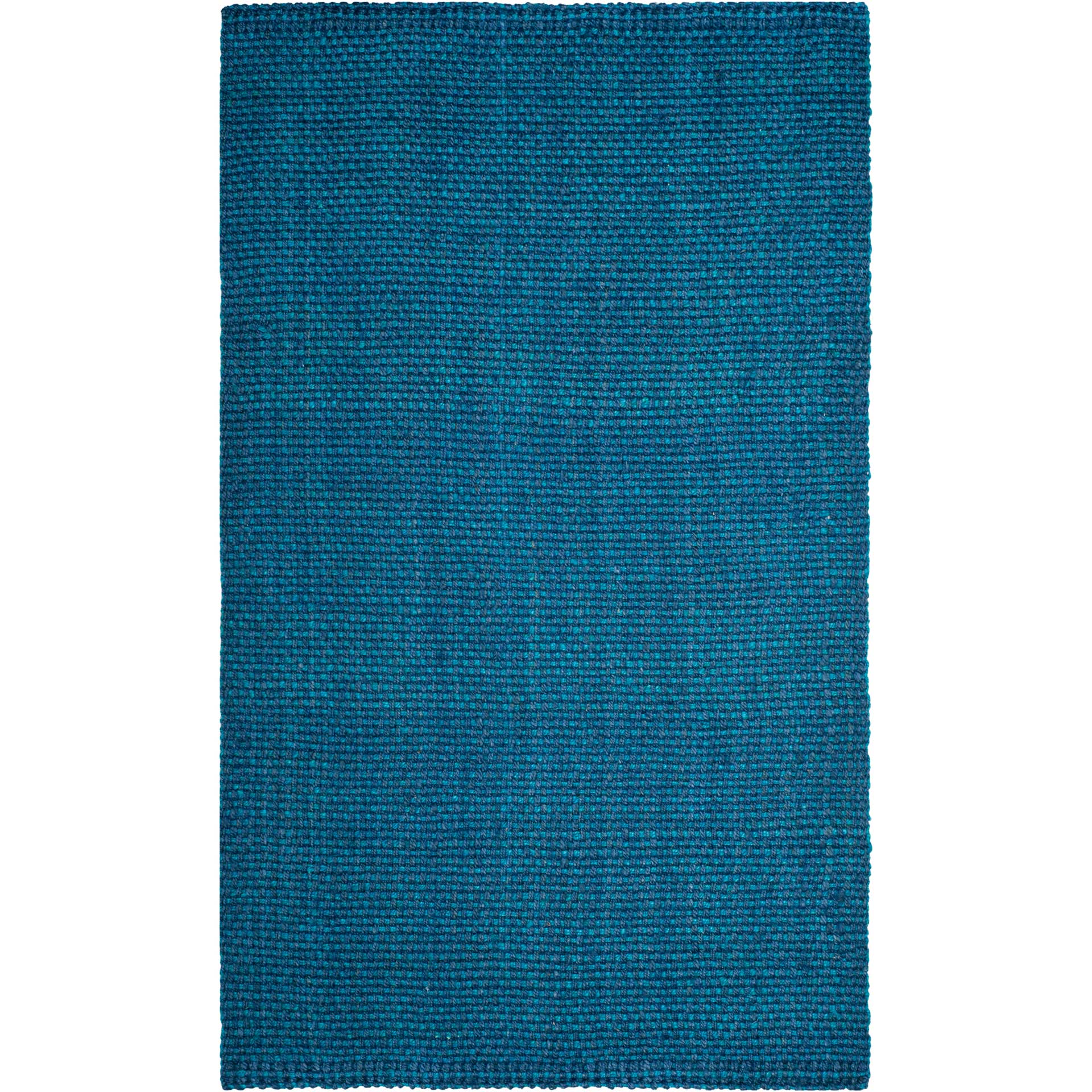 Natural Fiber Blue Area Rug - Image 2