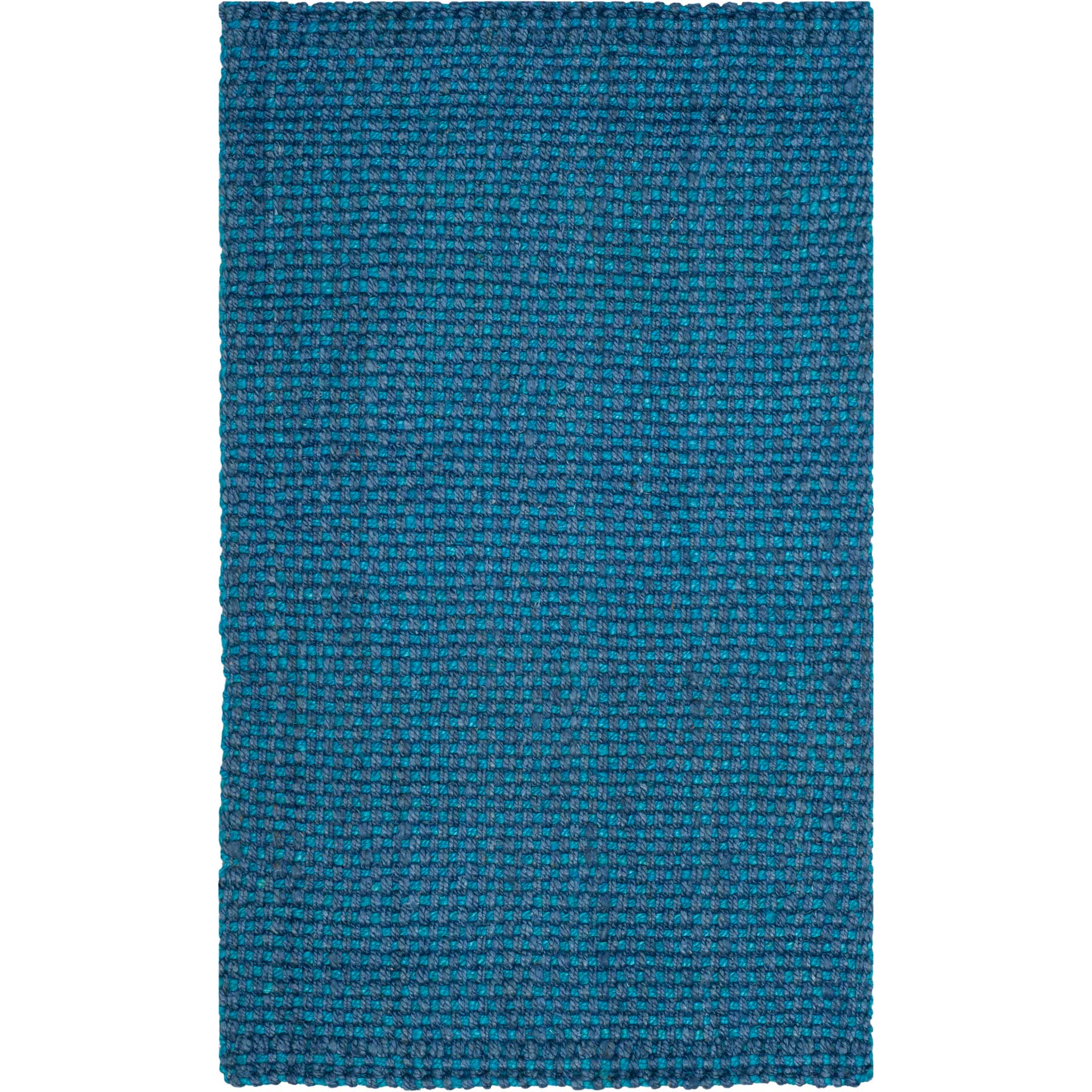 Natural Fiber Blue Area Rug - Image 3