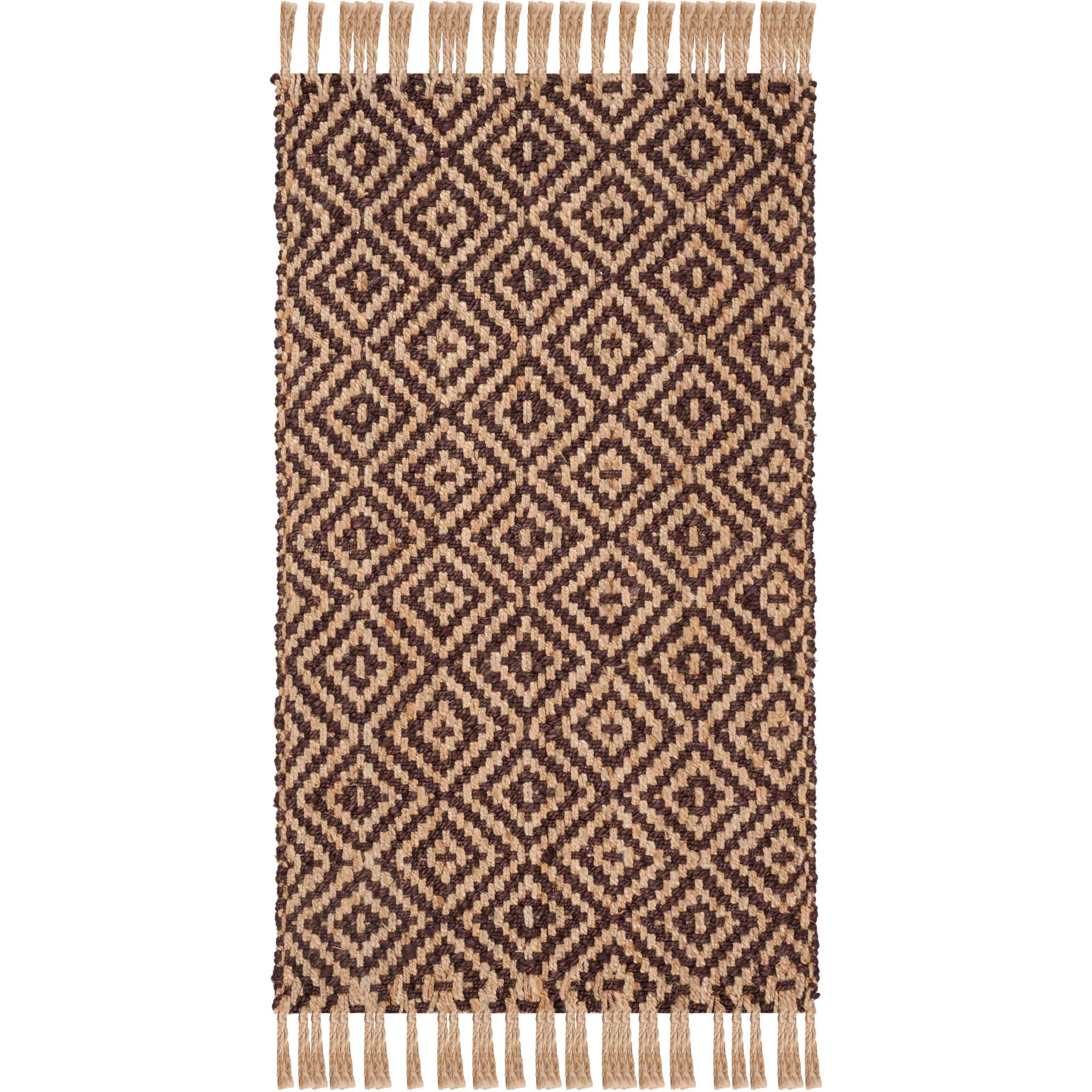 Natural Fiber Brown/Natural Area Rug - Image 3
