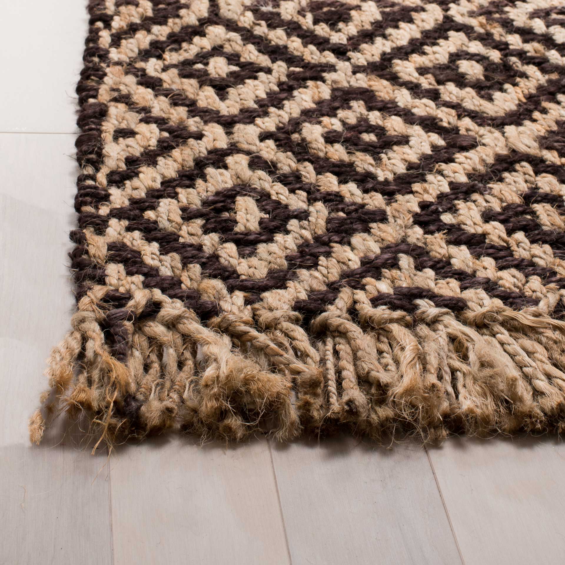 Natural Fiber Brown/Natural Area Rug - Image 4