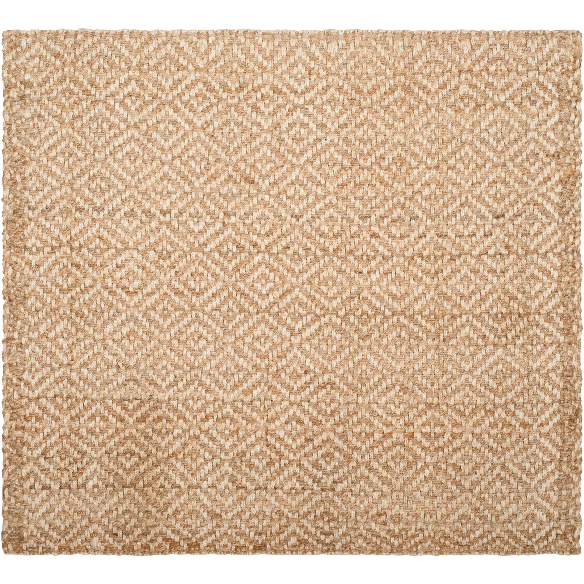 Natural Fiber Diamond Ivory/Natural Area Rug - Image 2