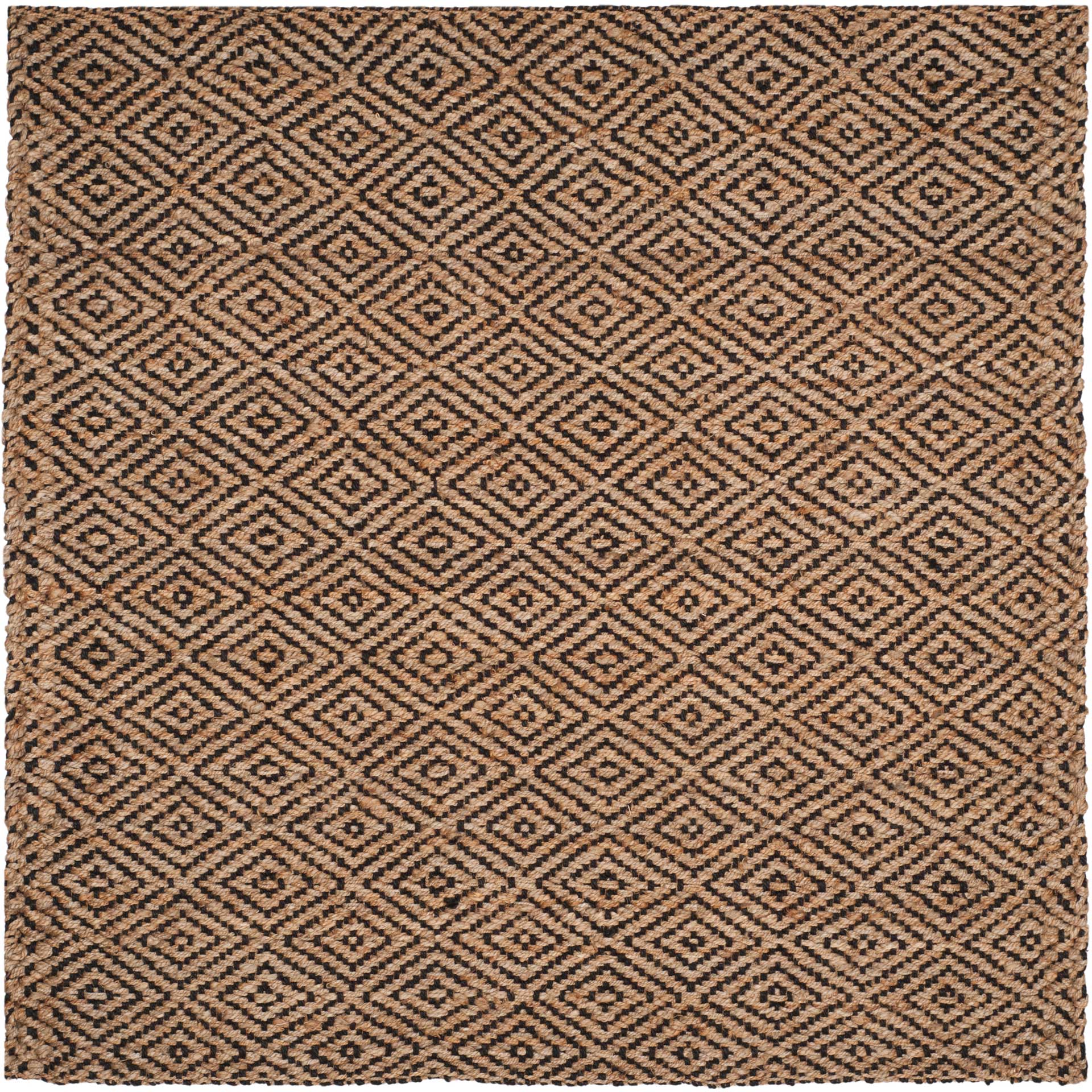 Natural Fiber Diamond Natural/Black Area Rug - Image 2