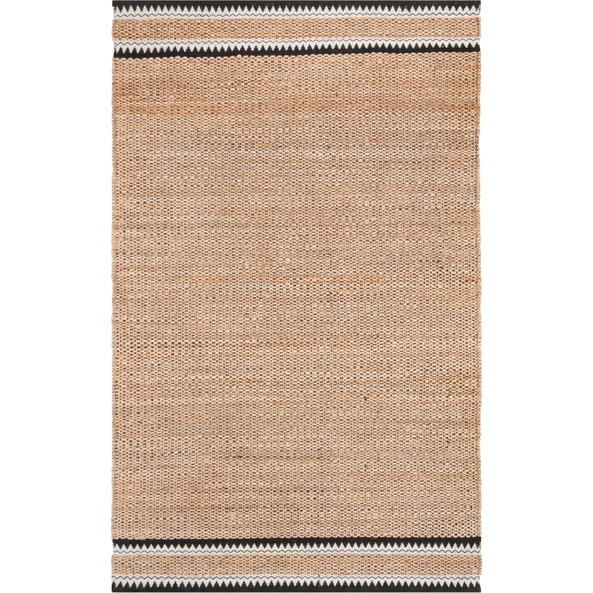 Natural Fiber Natural/Black Area Rug - Image 2