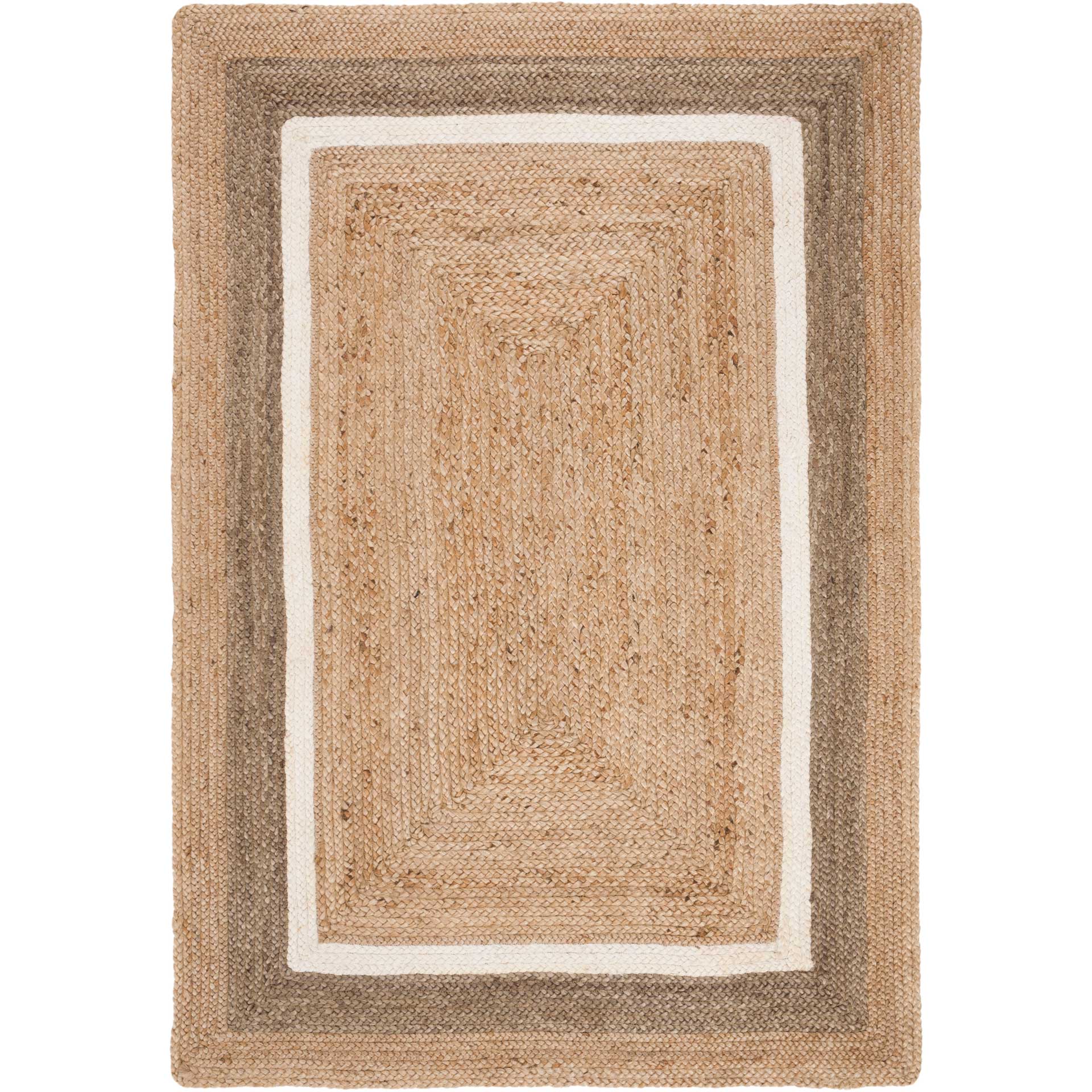 Natural Fiber Natural/Gray/Ivory Area Rug - Image 3