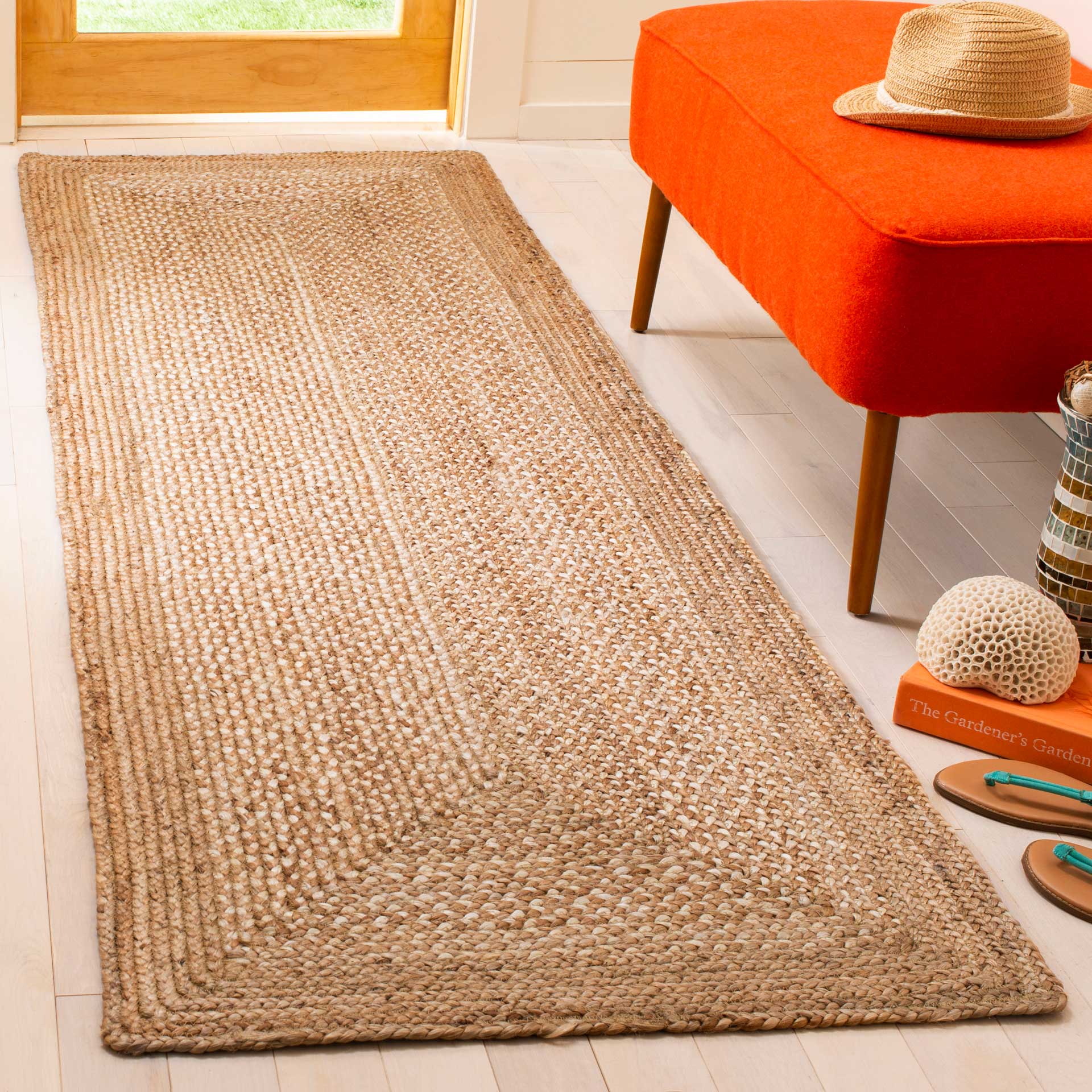 Natural Fiber Natural/Ivory Runner Rug - Image 2