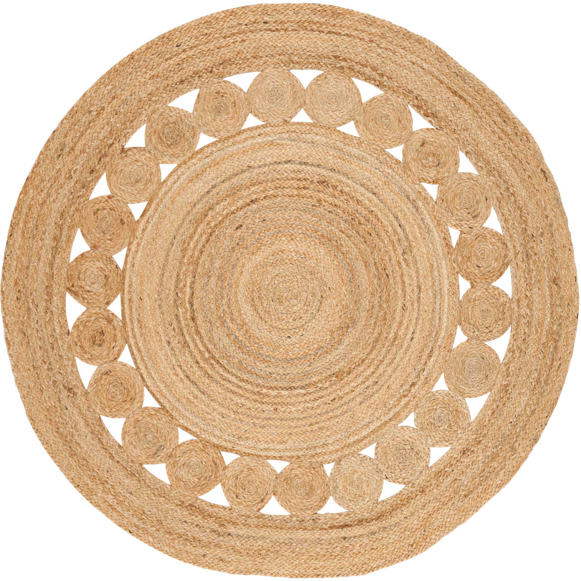 Natural Fiber Natural Round Rug - Image 2