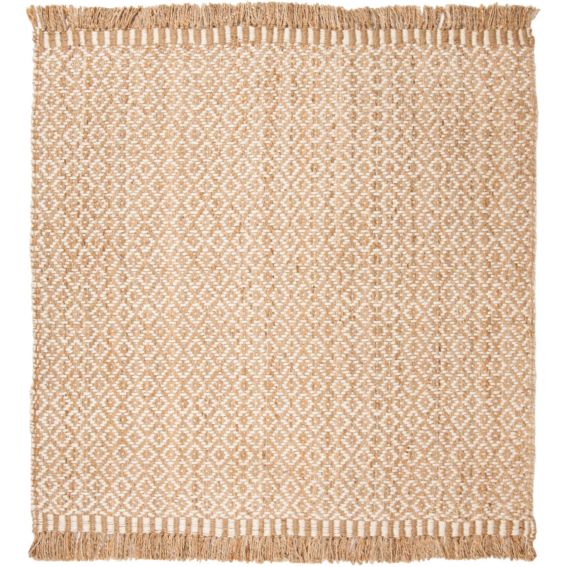 Natural Fiber Tassel Natural/Ivory Area Rug - Image 2