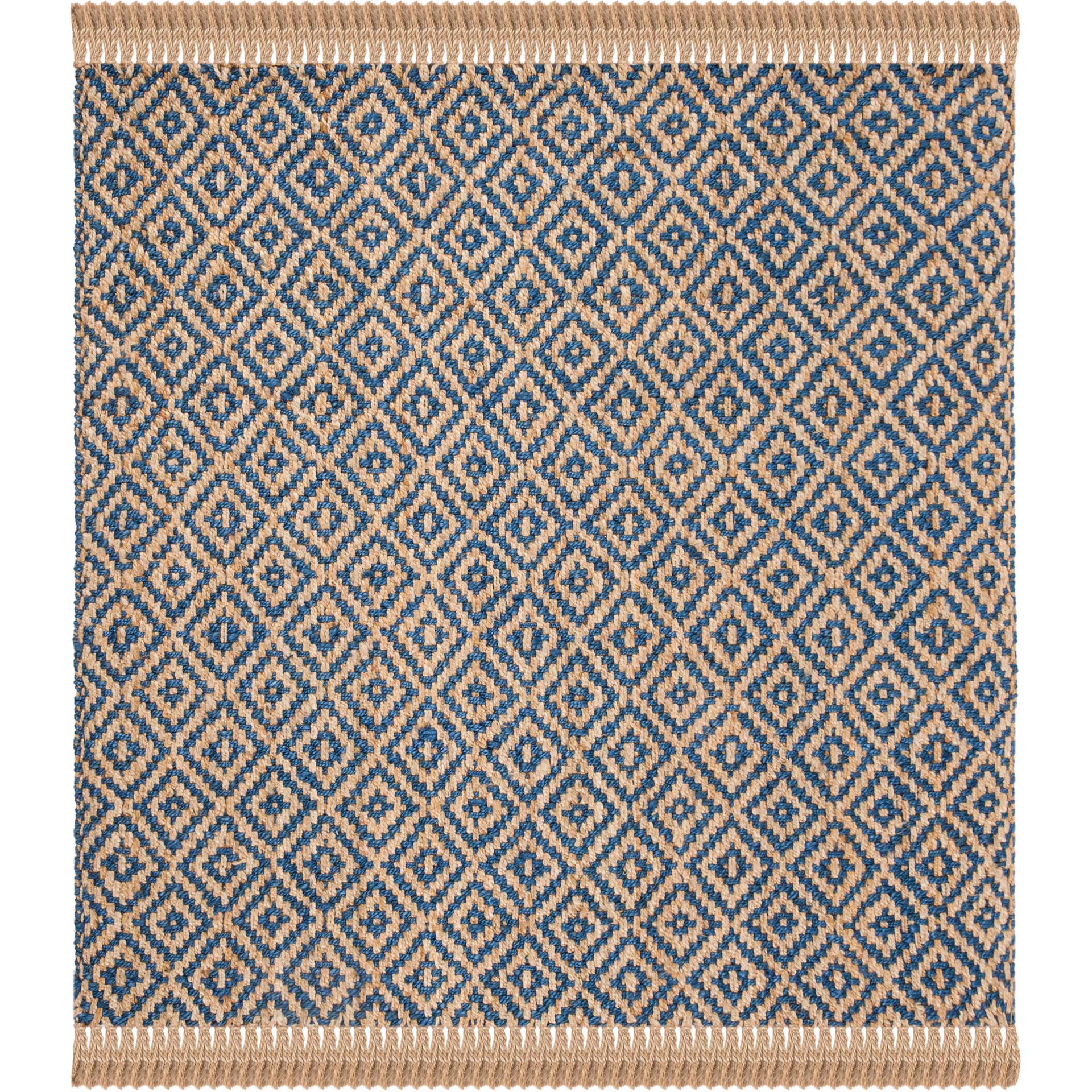 Natural Fiber Tropical Blue/Natural Area Rug - Image 2