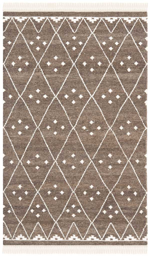 Natural Kilim Brown/Ivory Area Rug - Image 4