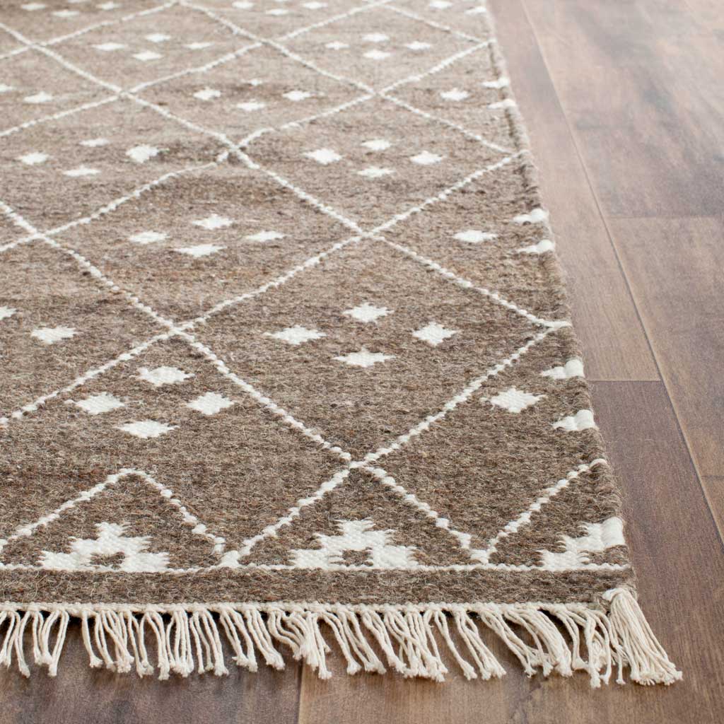 Natural Kilim Brown/Ivory Area Rug - Image 5