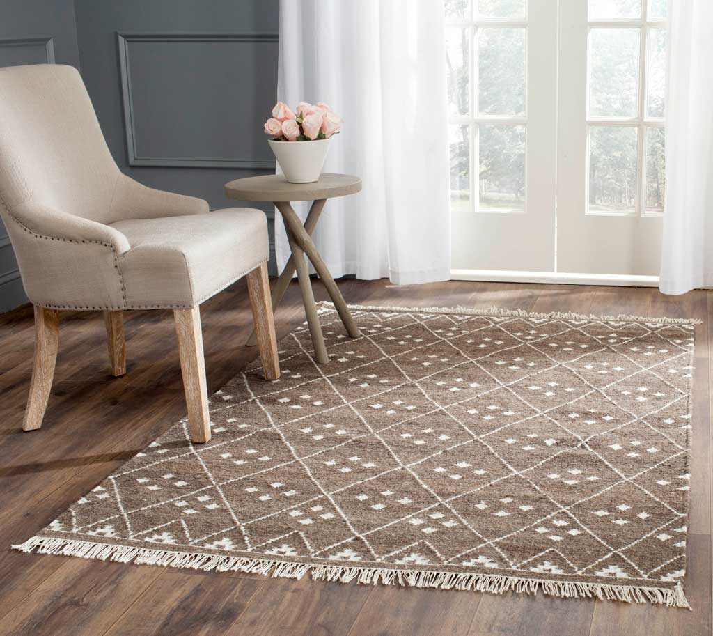 Natural Kilim Brown/Ivory Area Rug - Image 6