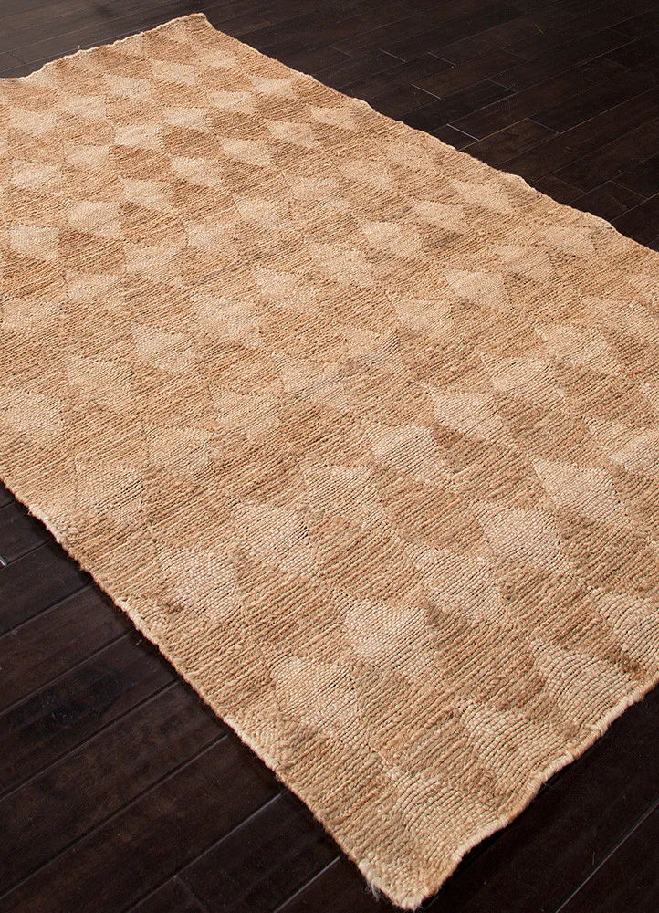 Naturals Diamonds Cloud White/Light Camel Area Rug - Image 2