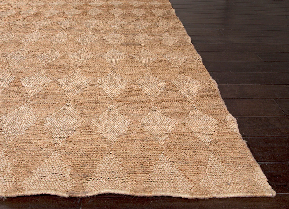 Naturals Diamonds Cloud White/Light Camel Area Rug - Image 3